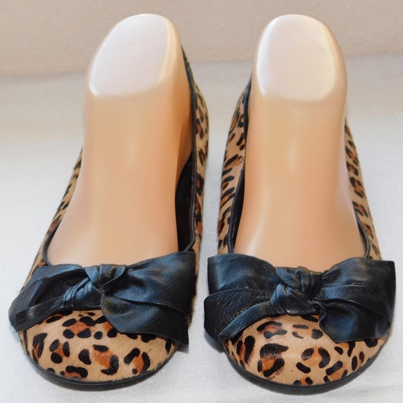 franco sarto animal print flats